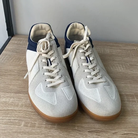 Rothy’s The RS01 Sneaker Panther Men’s Size 10.5 White & Blue Casual Shoes - Picture 8 of 14